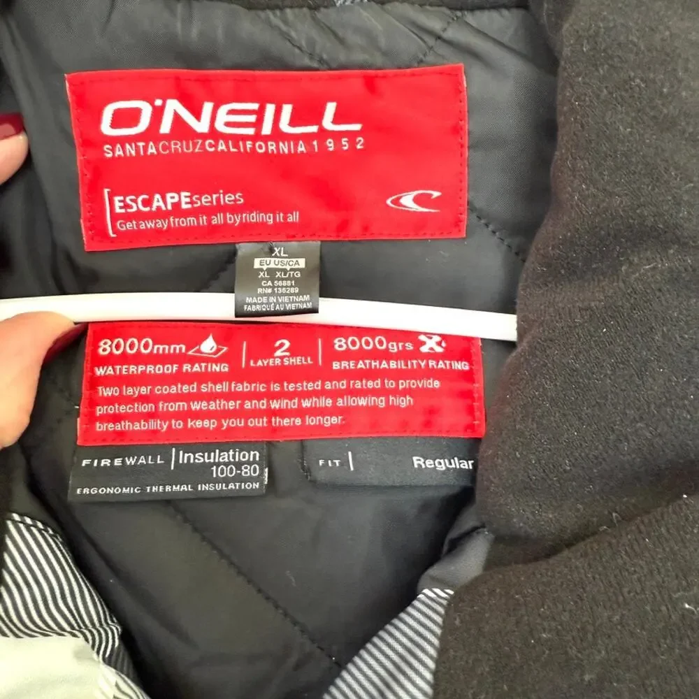 O'Neill Escape Series Waterproof Insulated Ski Snowboard Jacket Plaid Men XL - Picture 2 of 12